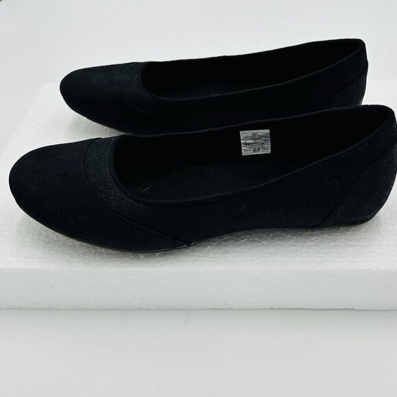Merrell Performance Leather Suede Ballet Flats Slides Women's Sz 6.5 Black - Picture 4 of 7